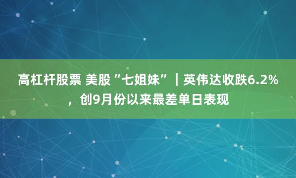 高杠杆股票 美股“七姐妹”｜英伟达收跌6.2%，创9月份以来最差单日表现