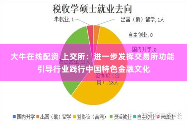 大牛在线配资 上交所：进一步发挥交易所功能 引导行业践行中国特色金融文化