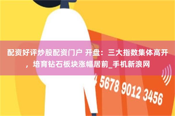 配资好评炒股配资门户 开盘：三大指数集体高开，培育钻石板块涨幅居前_手机新浪网